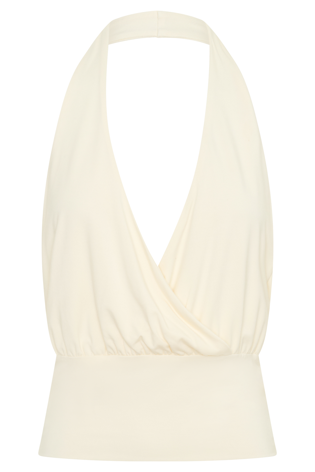 Jina Draped Halter Top - Ivory