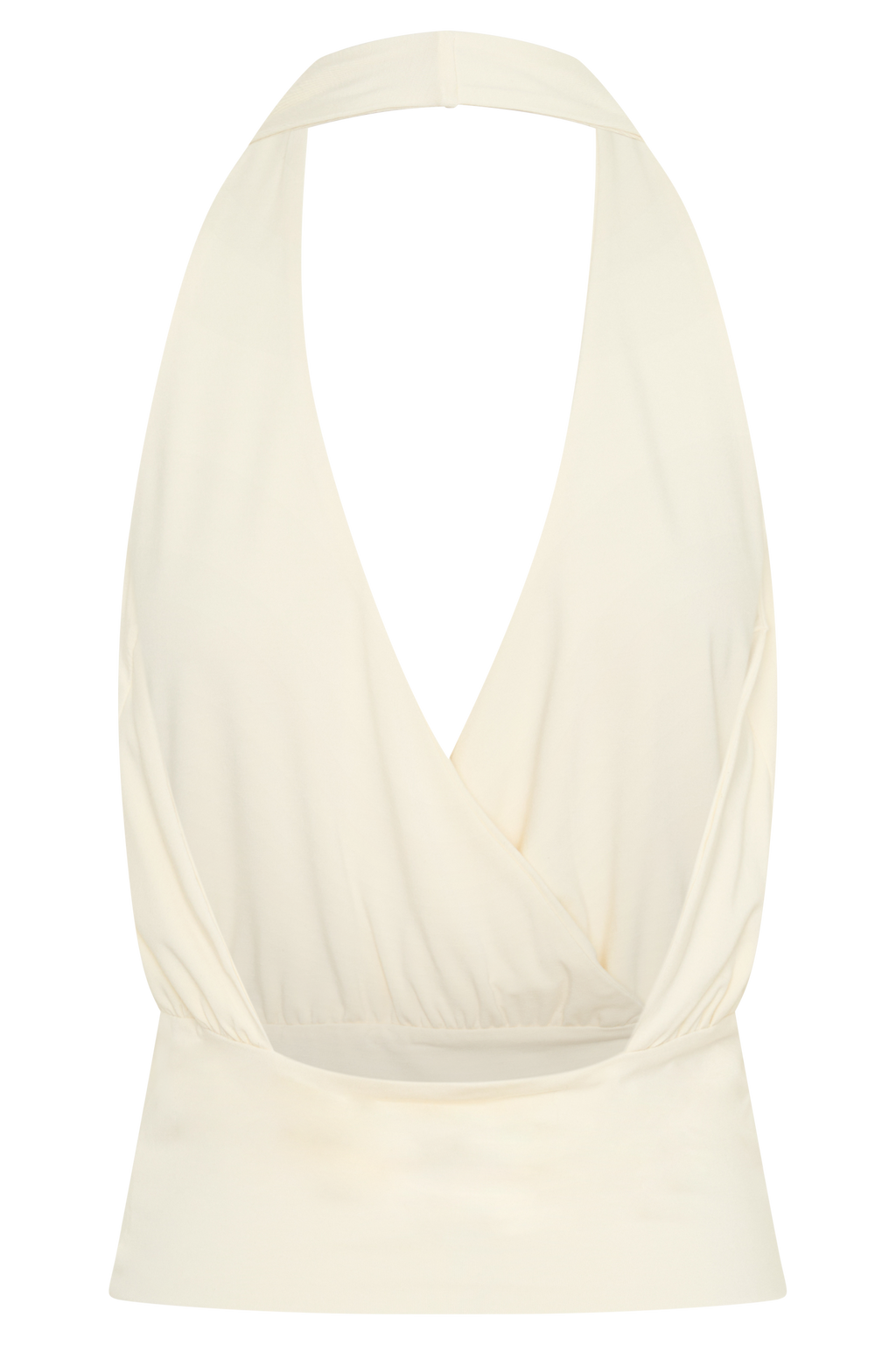 Jina Draped Halter Top - Ivory