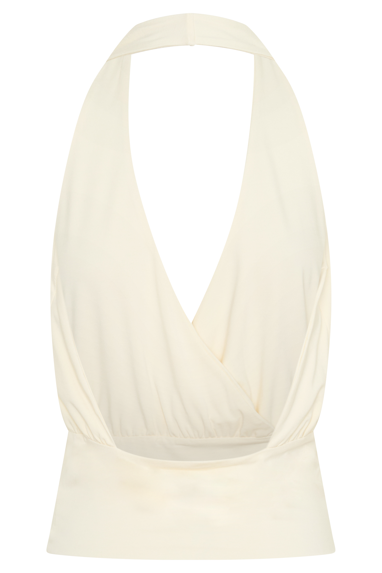 Jina Draped Halter Top - Ivory