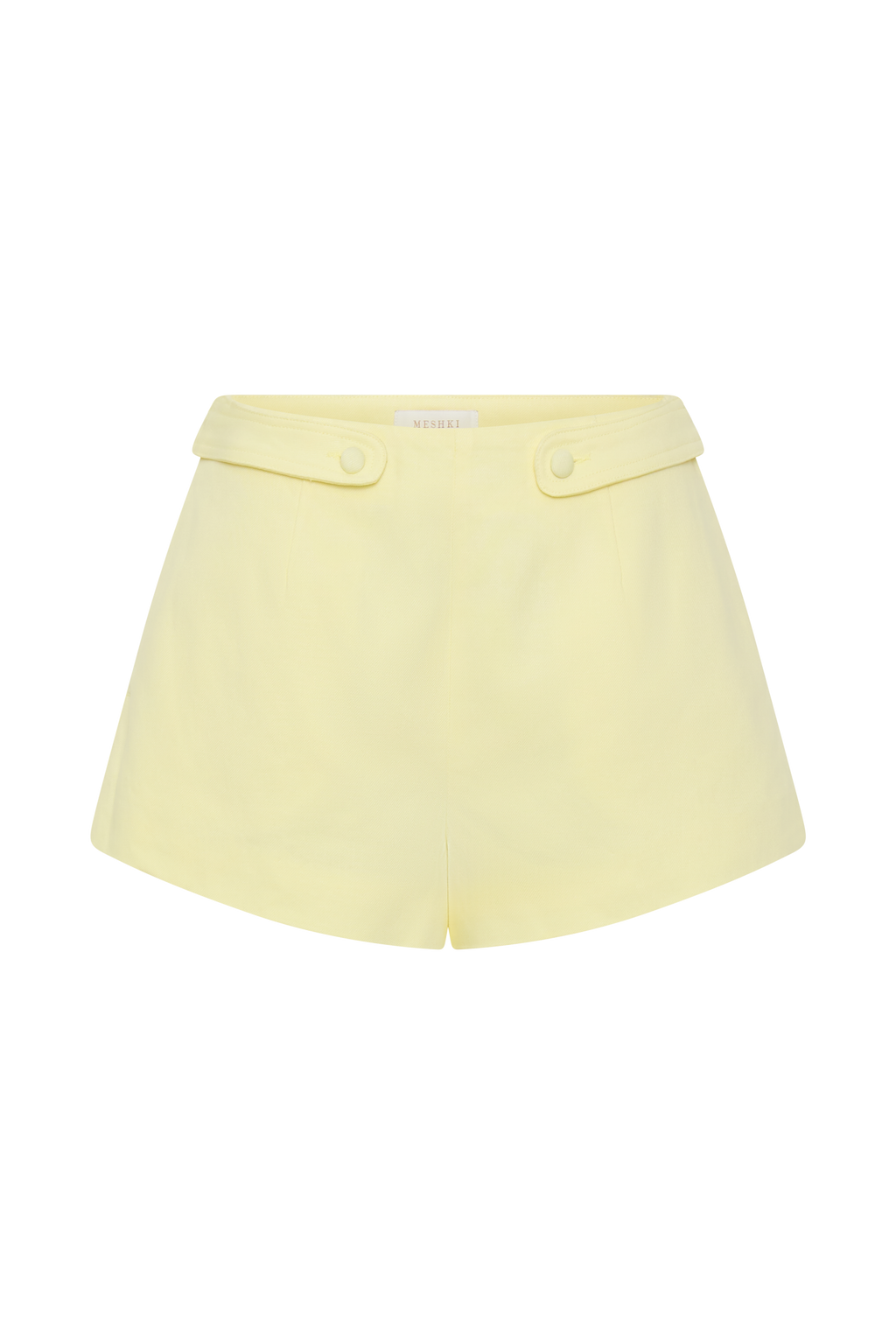Josephine Cotton Shorts With Waistbands - Lemon