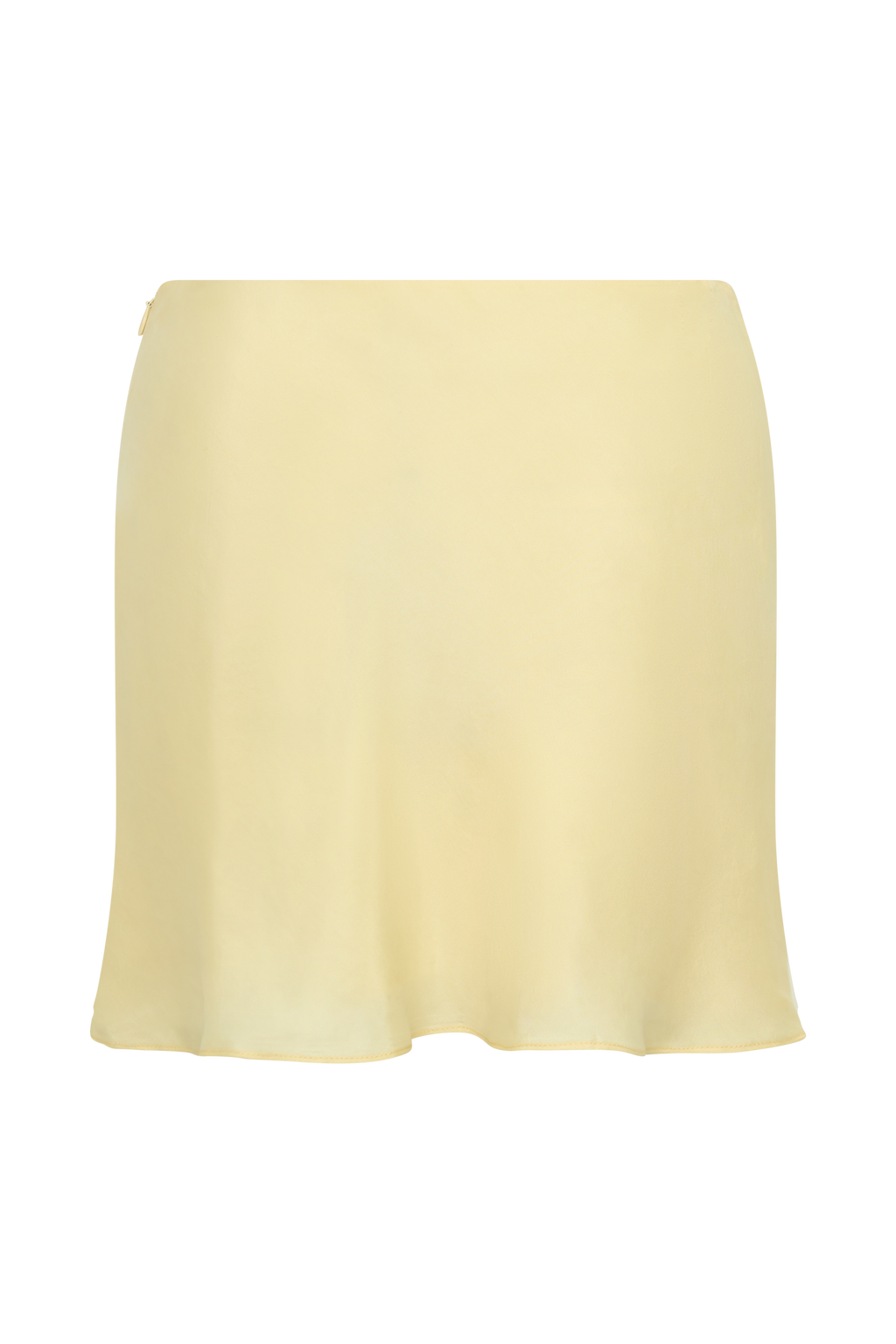 Juliana Cupro Mini Skirt - Butter