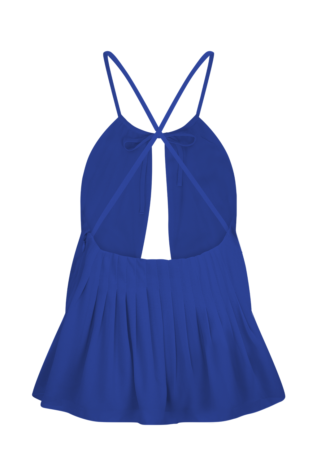 Korra Chiffon Halter Top - Cobalt Blue