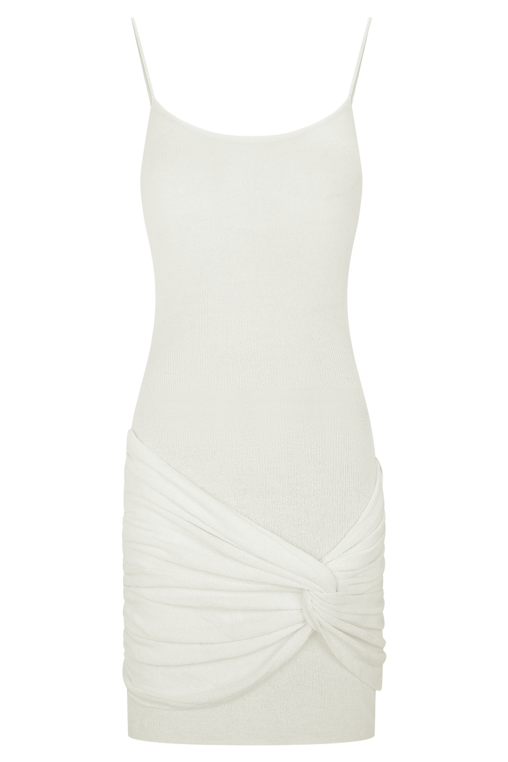 Laurie Twist Knit Mini Dress - Ivory