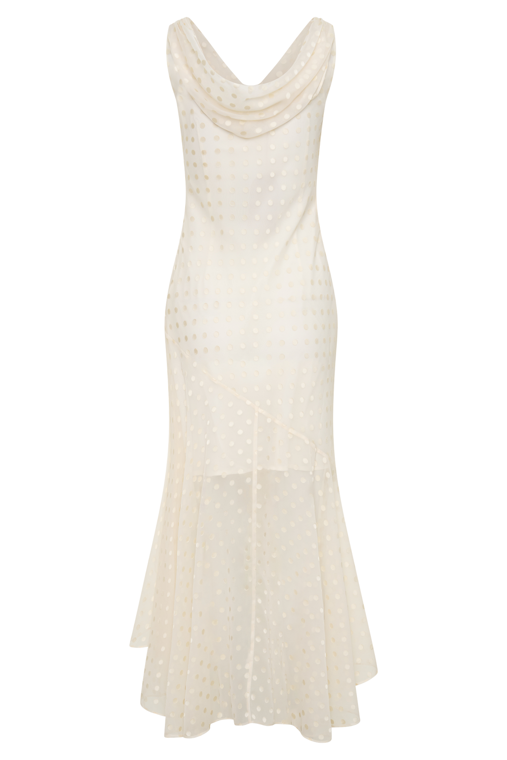 Lilah Devore Midi Dress - Ivory