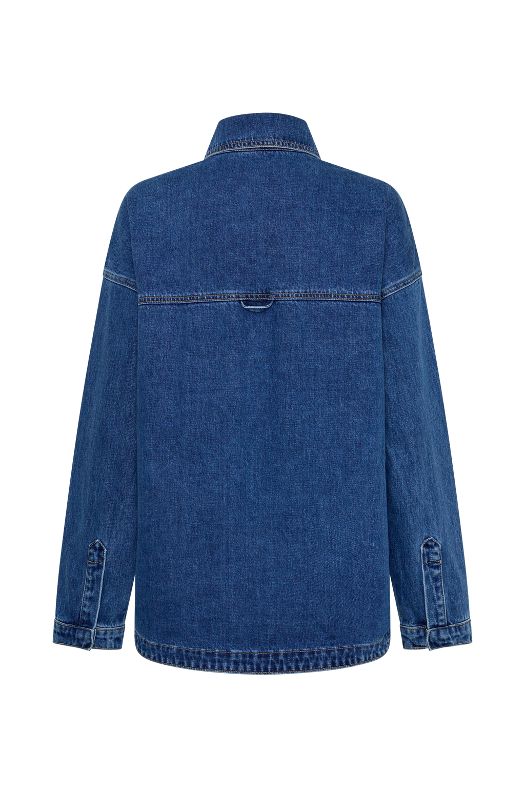 Lioda Oversized Denim Shirt - Dark Blue