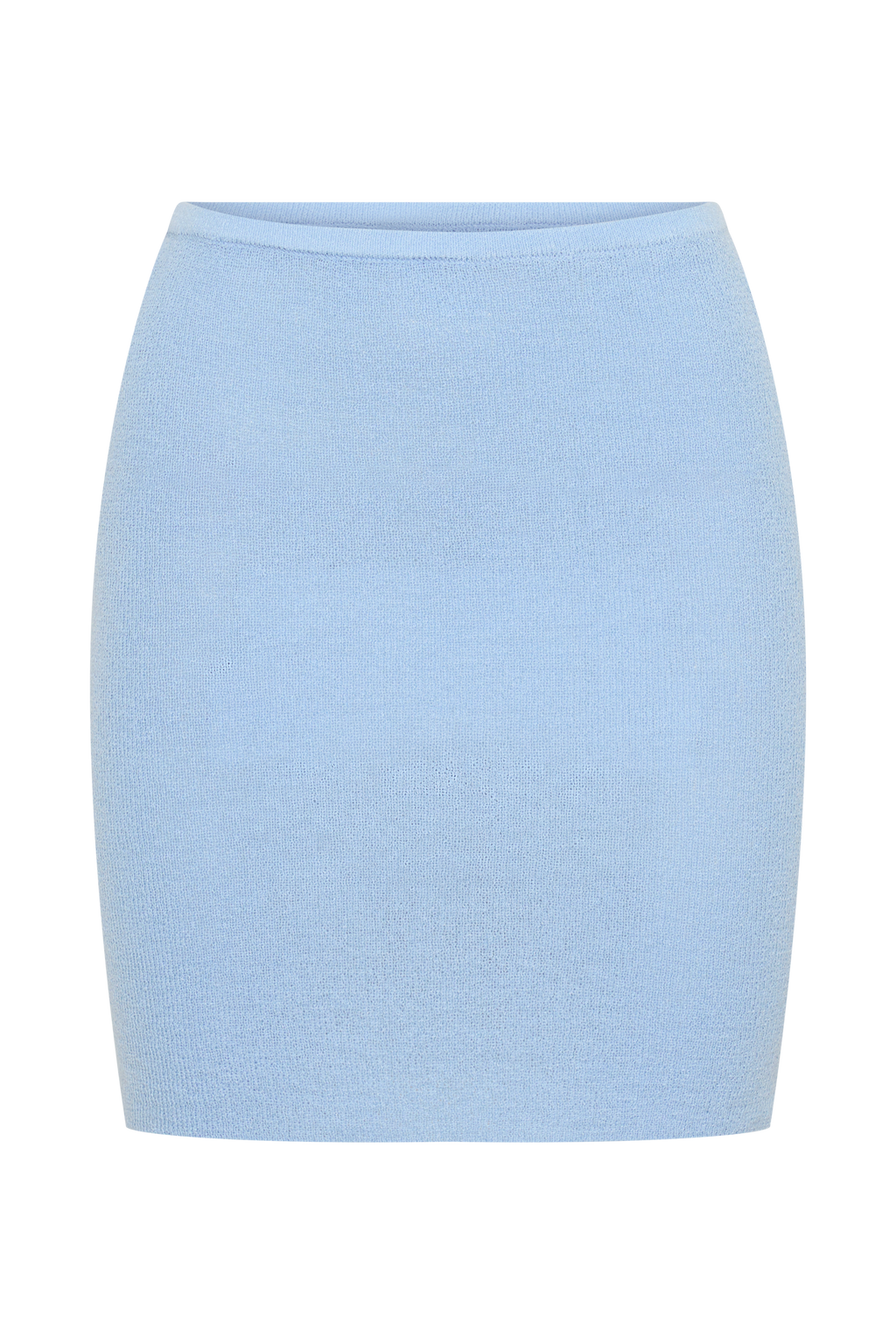 Loura Mid Rise Knit Mini Skirt - Cornflower Blue