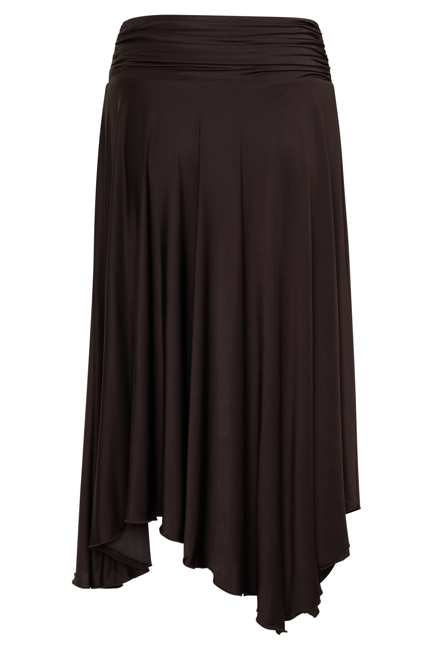 Luu Slinky Midi Skirt - Dark Chocolate