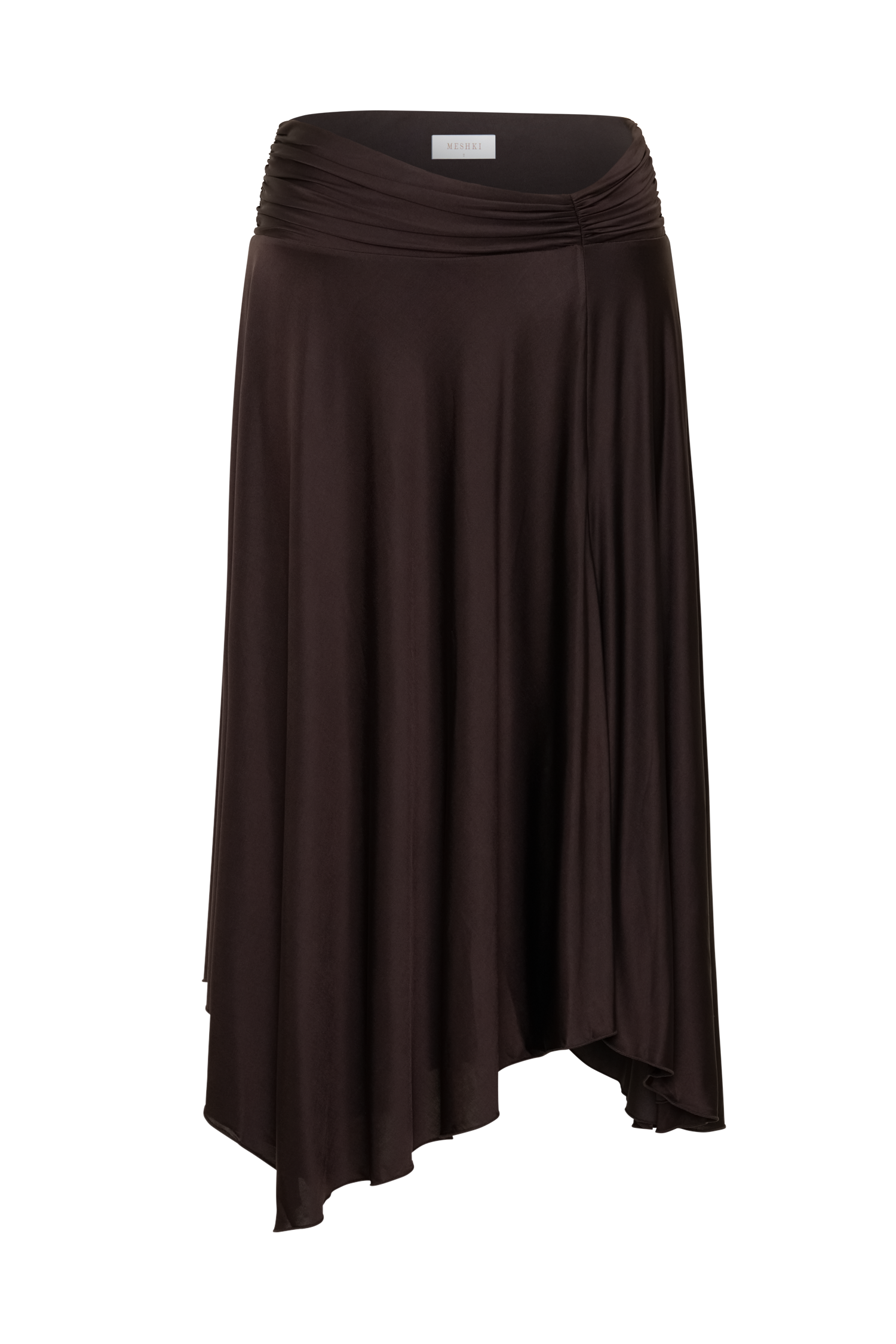 Luu Slinky Midi Skirt - Dark Chocolate