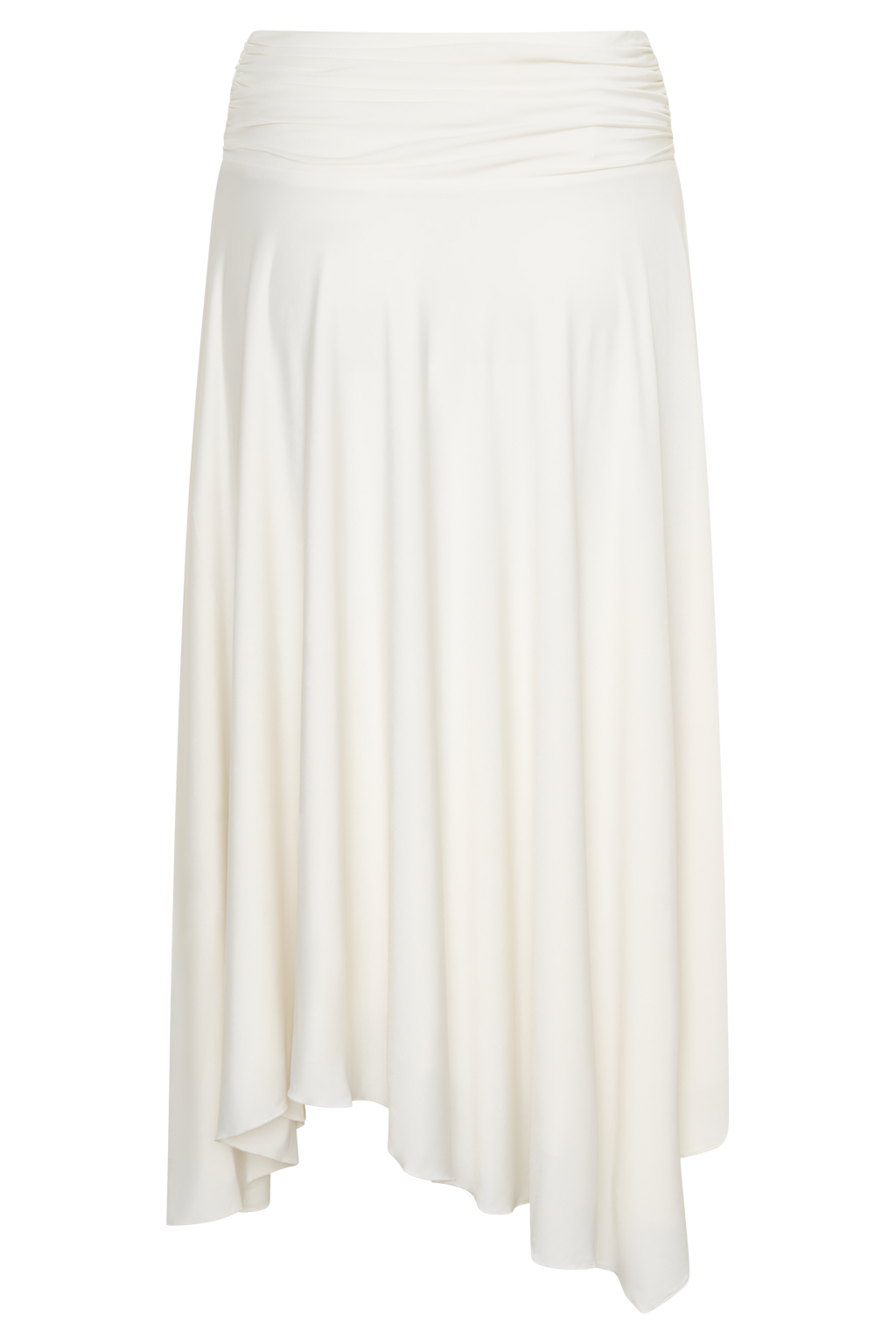 Luu Slinky Midi Skirt - Ivory