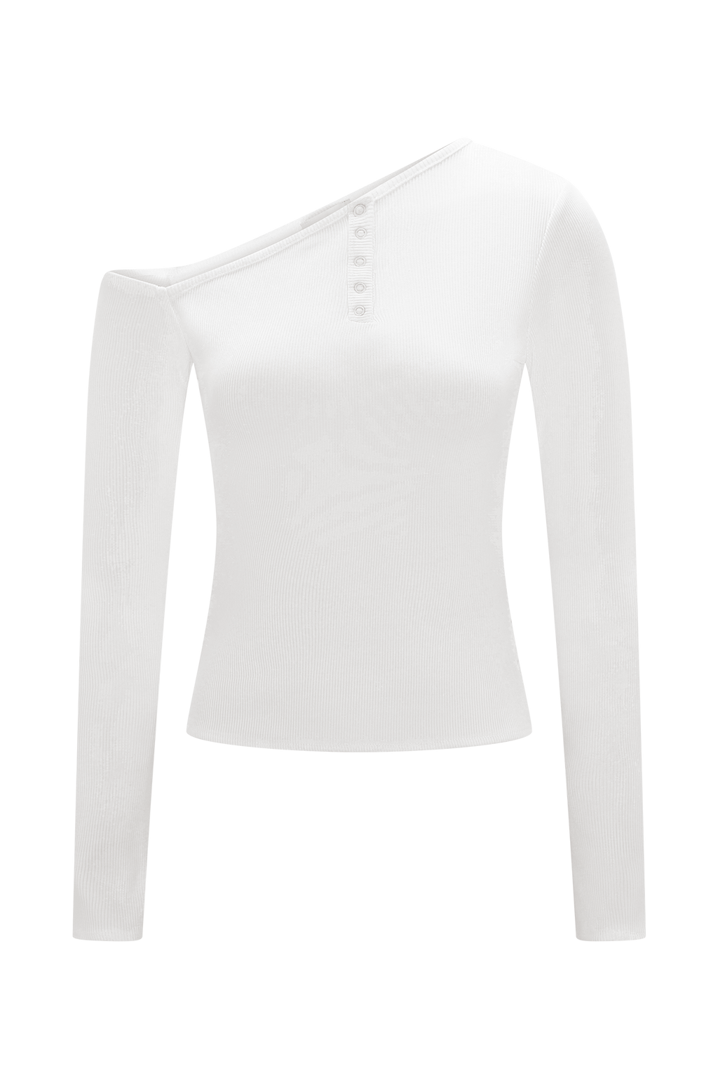Maelle Off Shoulder Long Sleeve Top - Ivory
