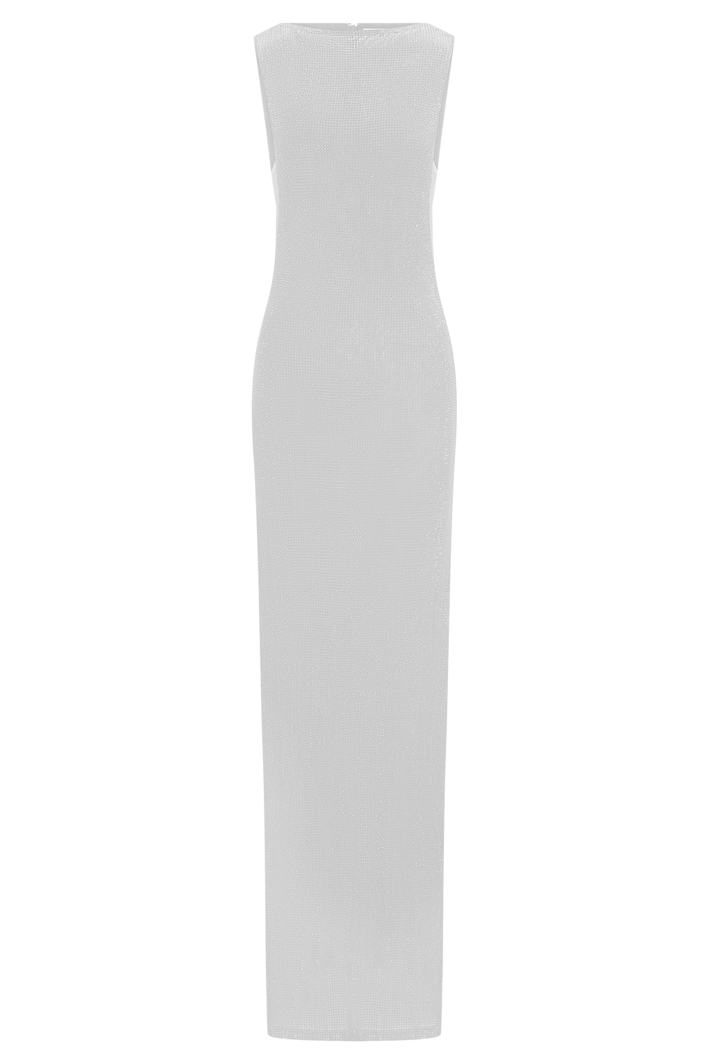 Magnolia Sleeveless Diamante Maxi Dress - Silver