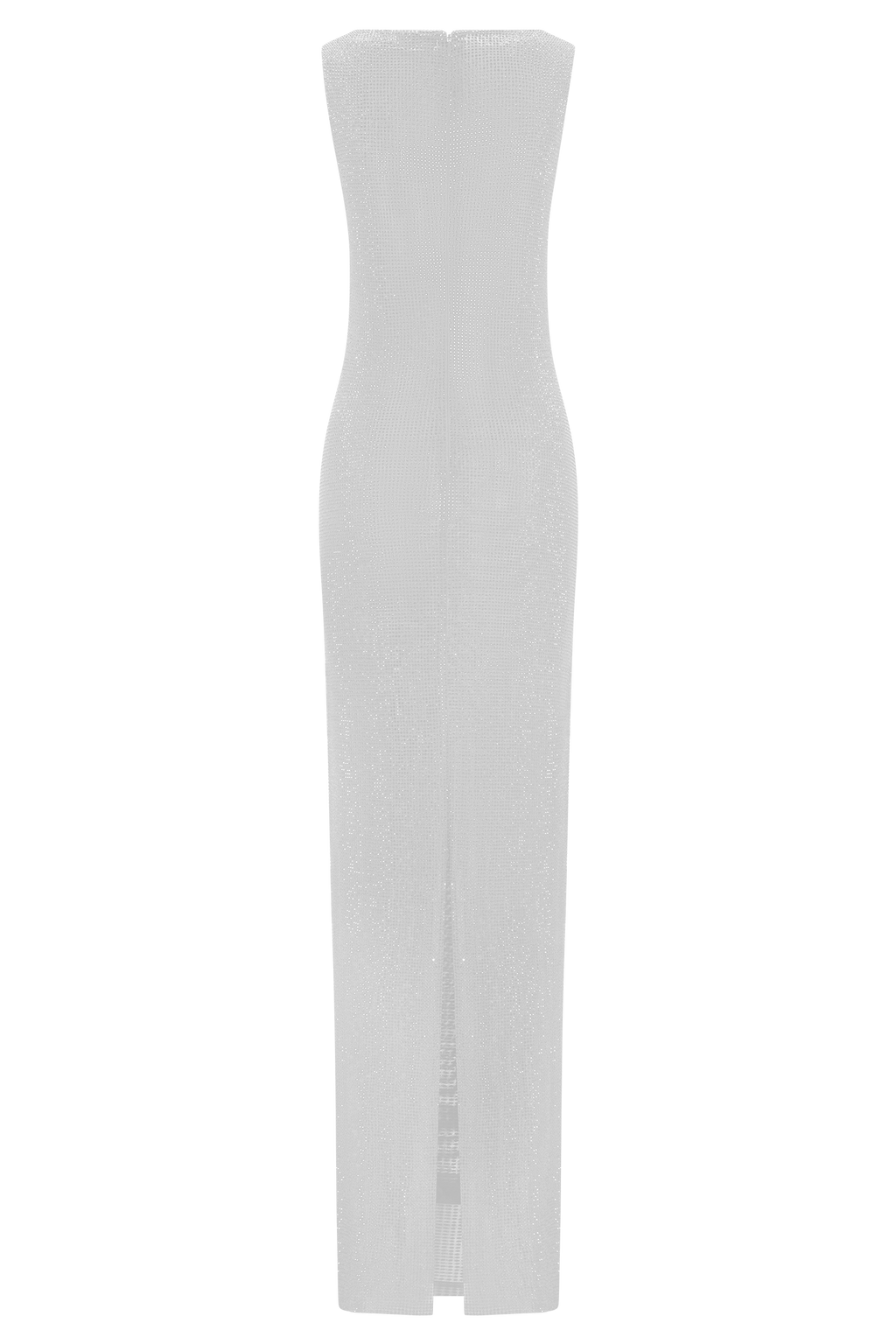 Magnolia Sleeveless Diamante Maxi Dress - Silver