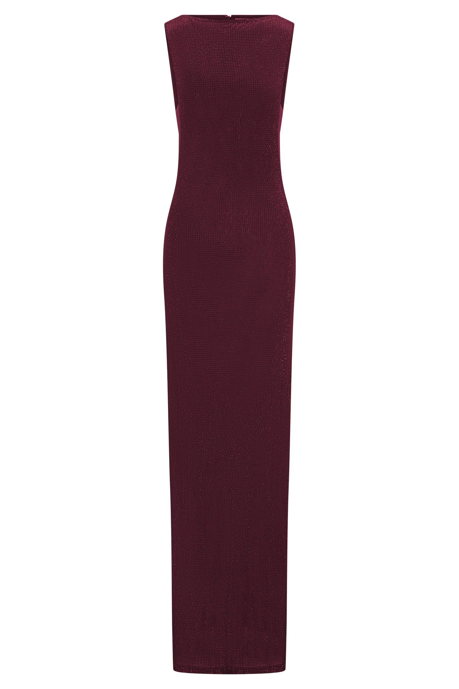 Magnolia Sleeveless Diamante Maxi Dress - Wine