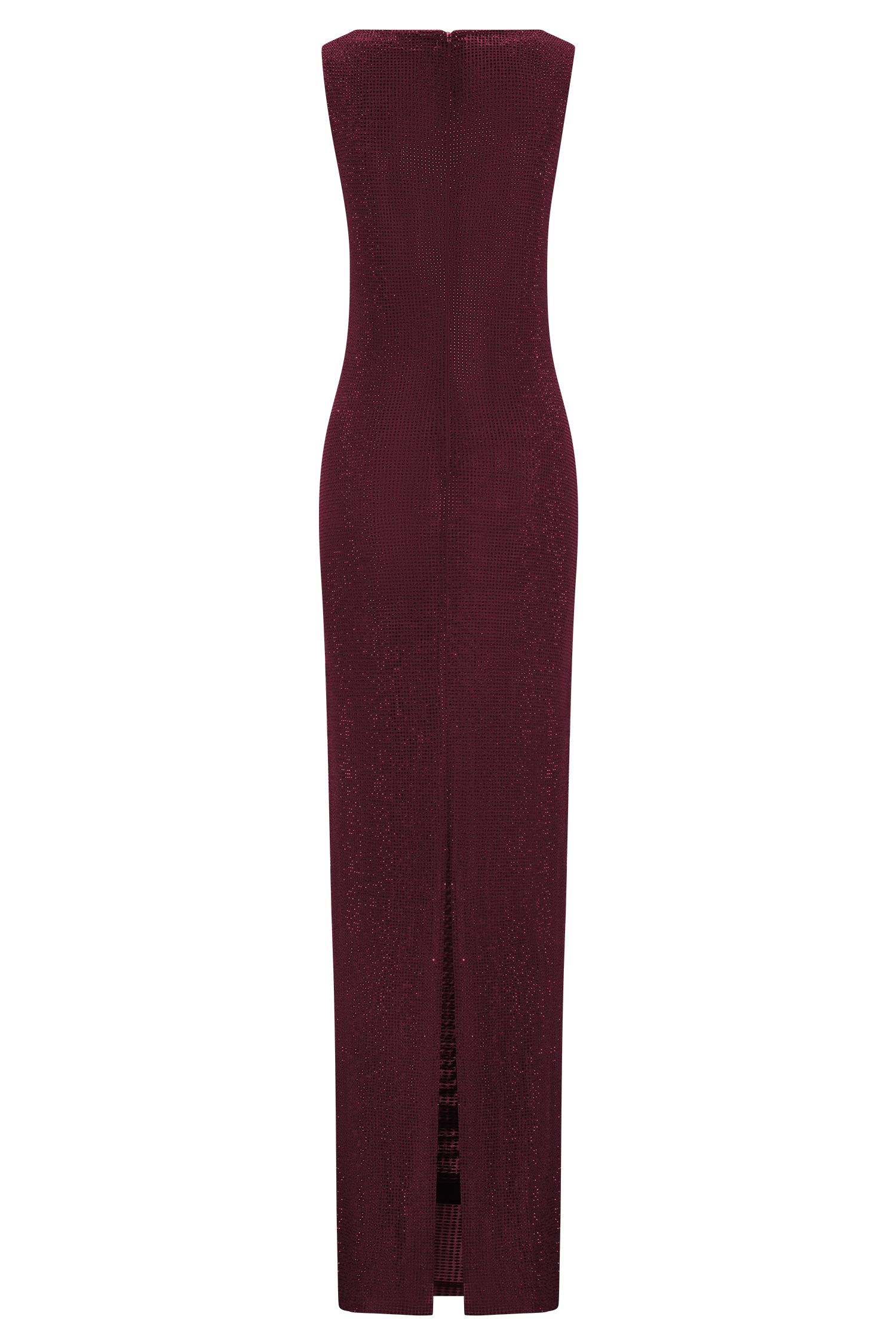 Magnolia Sleeveless Diamante Maxi Dress - Wine