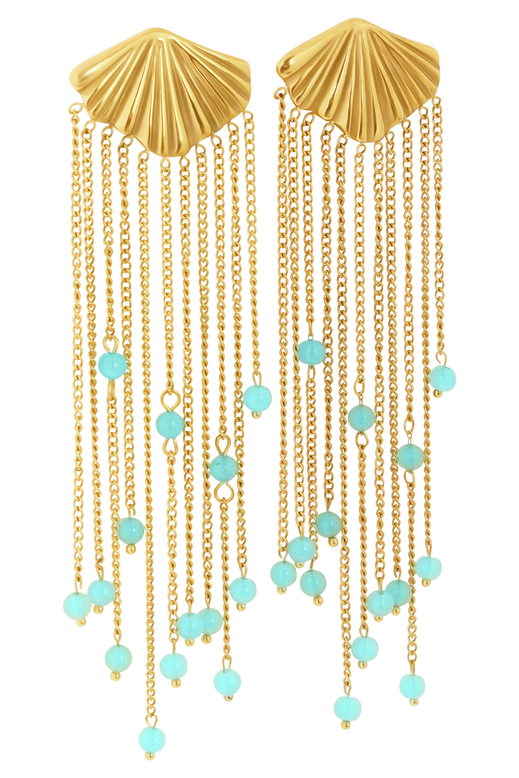 Maia Chandelier Earrings - Gold