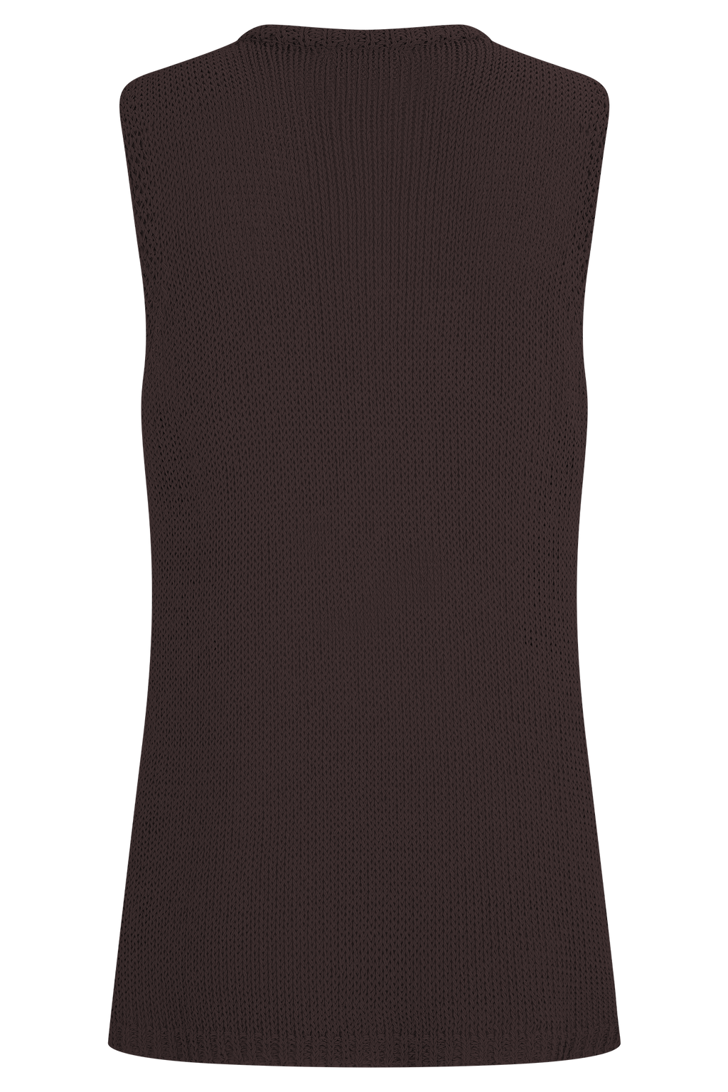 Malani Knit Top With Hardware - Chocolate