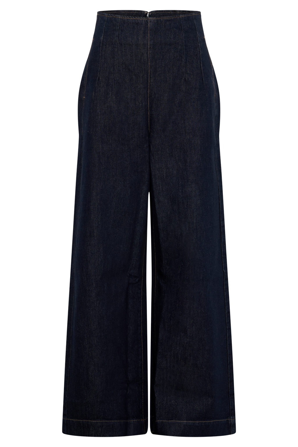 Maral High Waisted Dart Jeans - Washed Indigo Blue