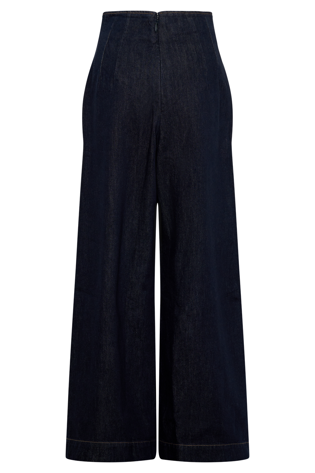 Maral High Waisted Dart Jeans - Washed Indigo Blue