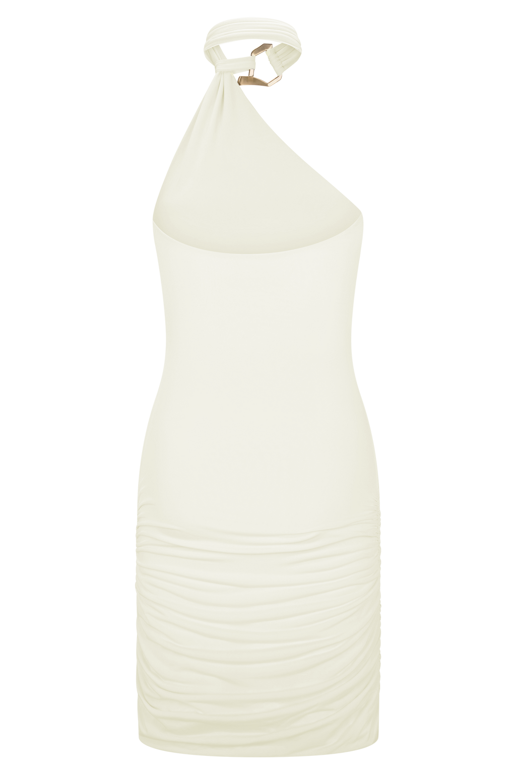 Mariposa Slinky Halter Mini Dress - Ivory