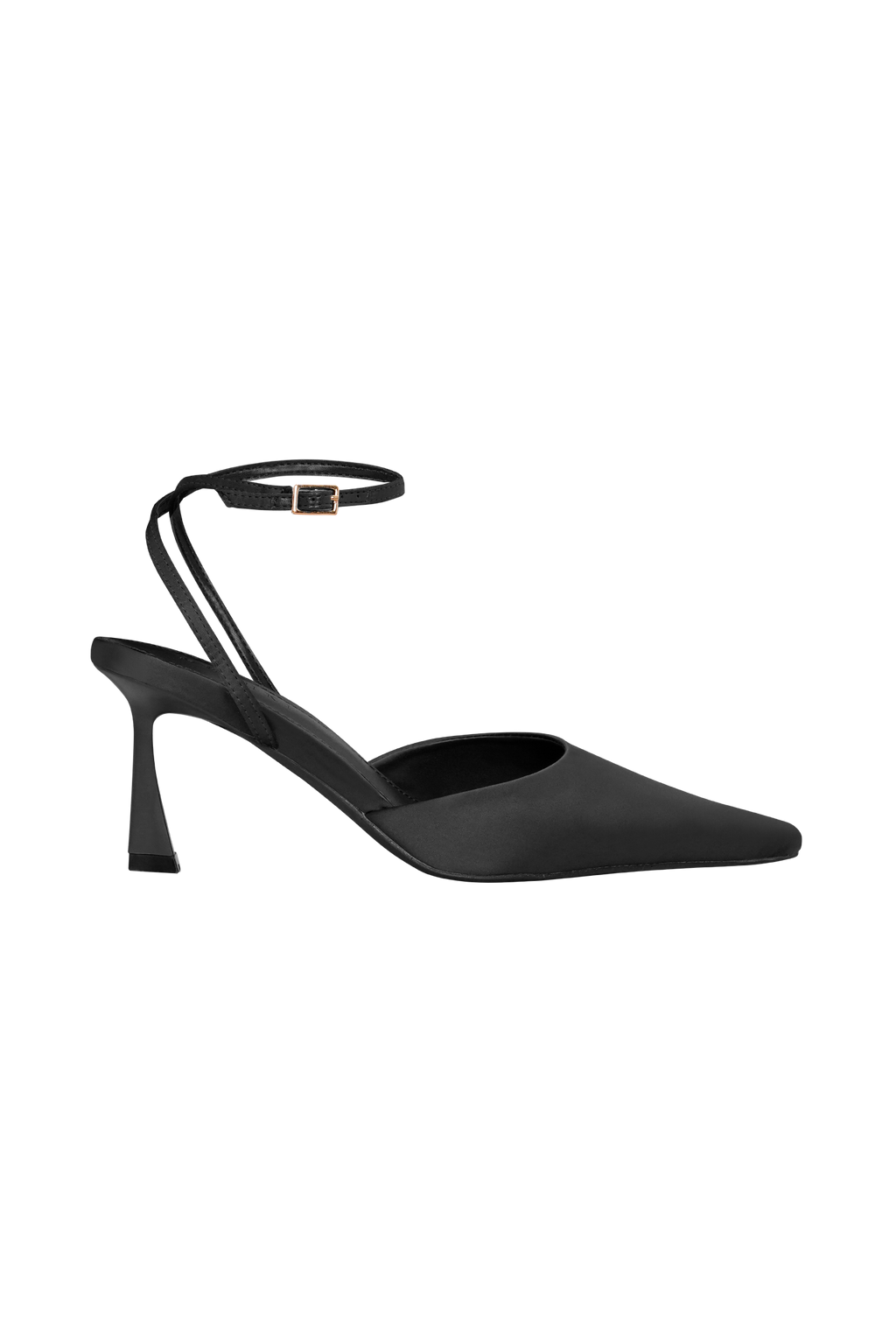 Marley Satin Pointed Heel - Black