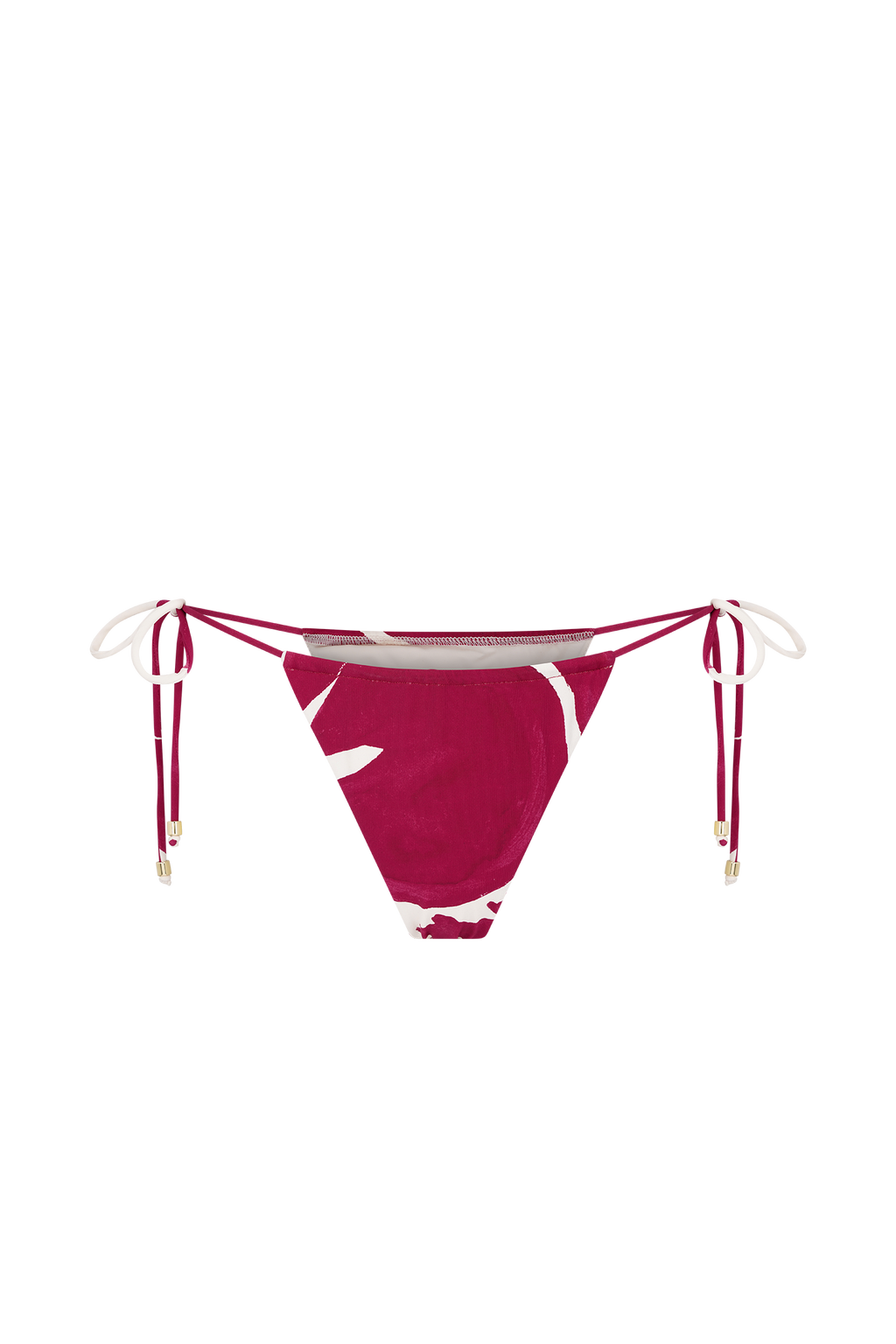 Marquise Bikini Bottom - Dragonfruit Deco Fleur Print