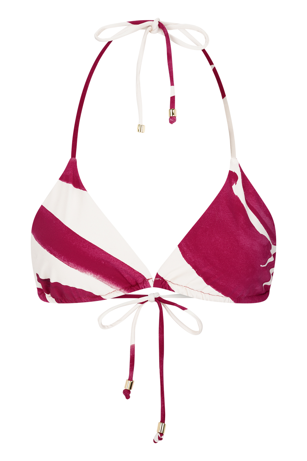 Marquise Bikini Top - Dragonfruit Deco Fleur Print