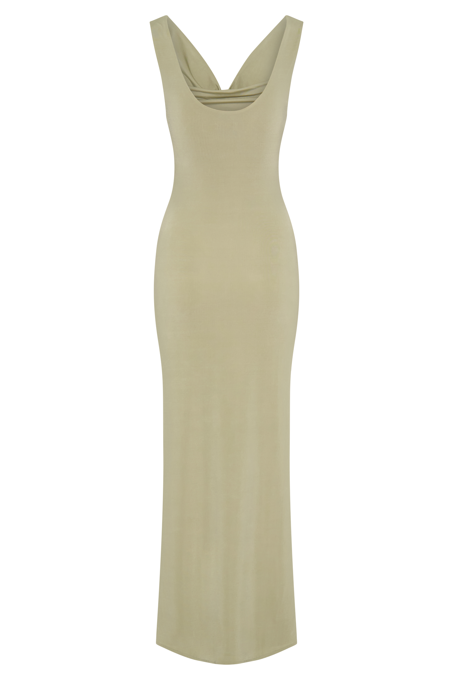 Marta Slinky Cowl Maxi Dress - Sage