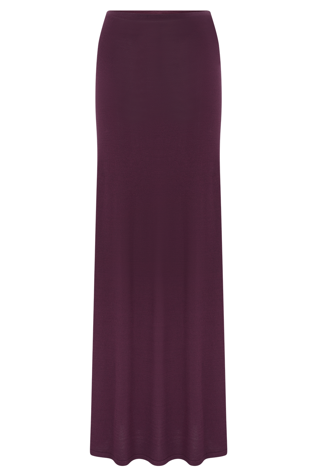 Martiena Knit Maxi Skirt - Plum