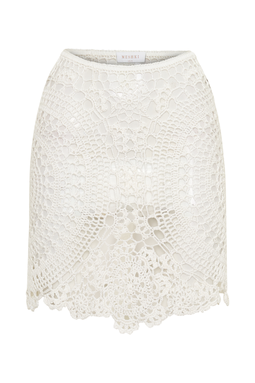 Marvin Crochet Mini Skirt - Ivory