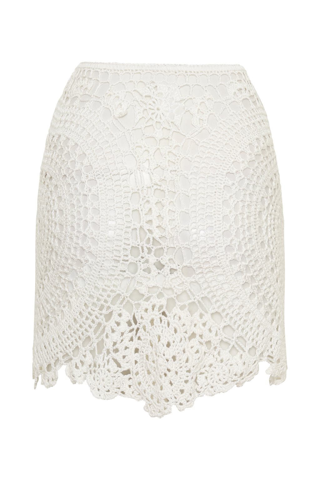 Marvin Crochet Mini Skirt - Ivory