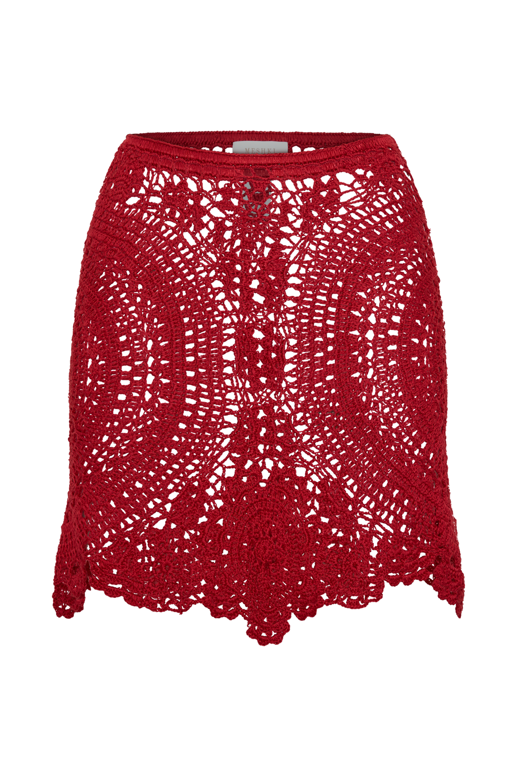 Marvin Crochet Mini Skirt - Red
