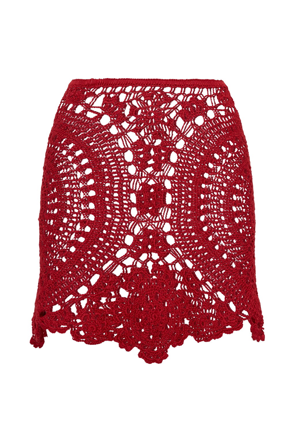 Marvin Crochet Mini Skirt - Red