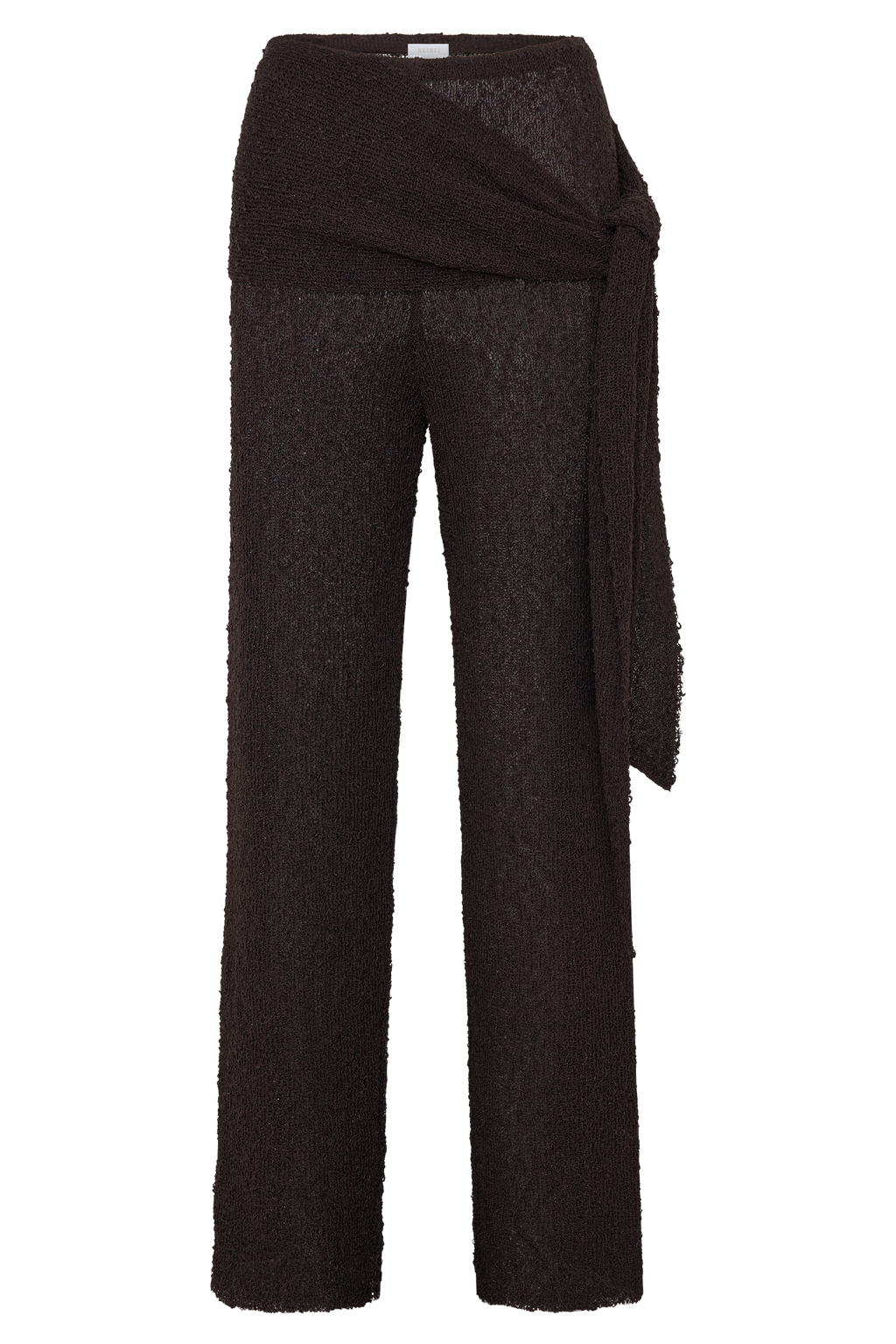 Mattais Boucle Knit Pants - Dark Chocolate