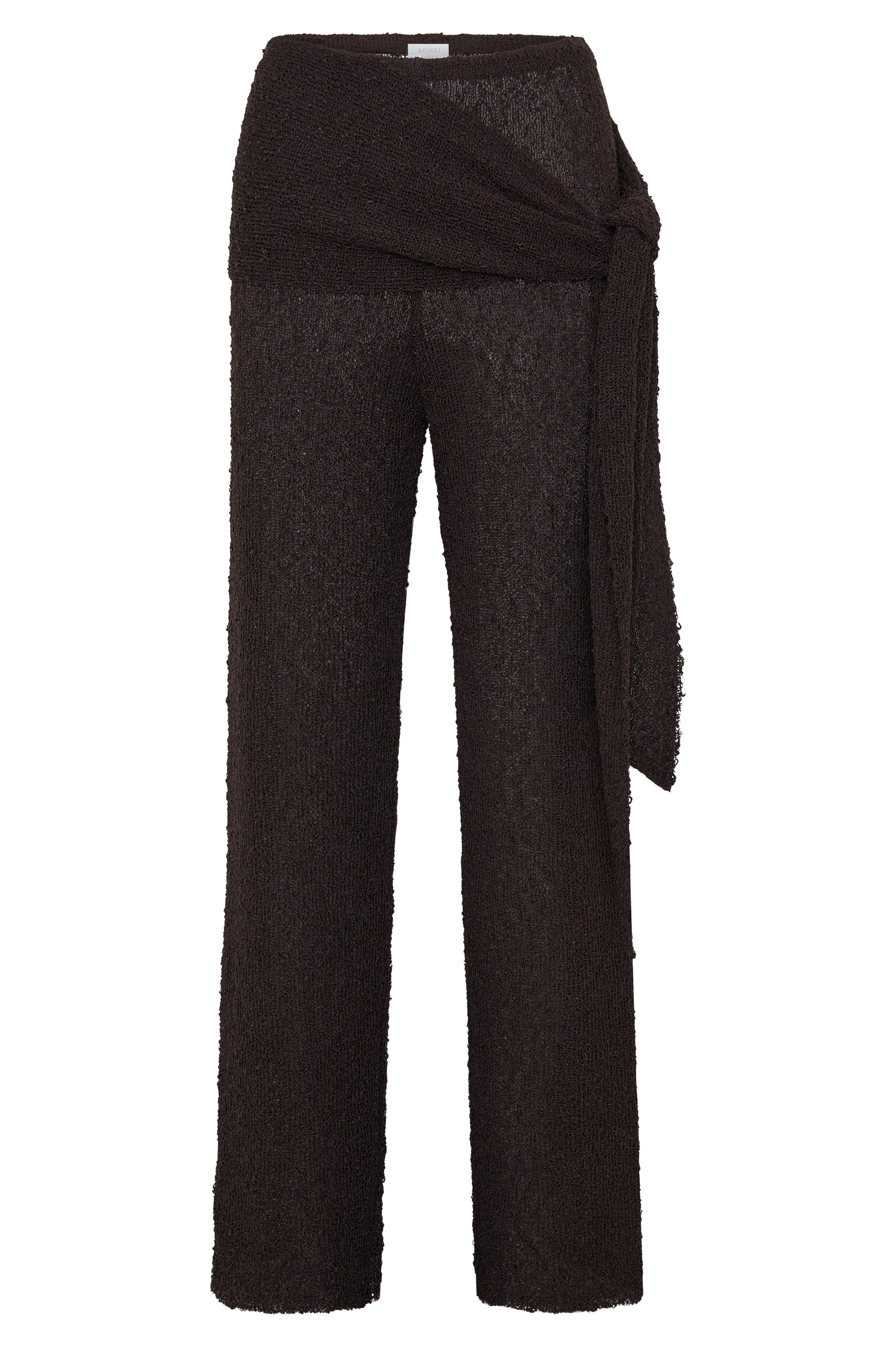 Mattais Boucle Knit Pants - Dark Chocolate