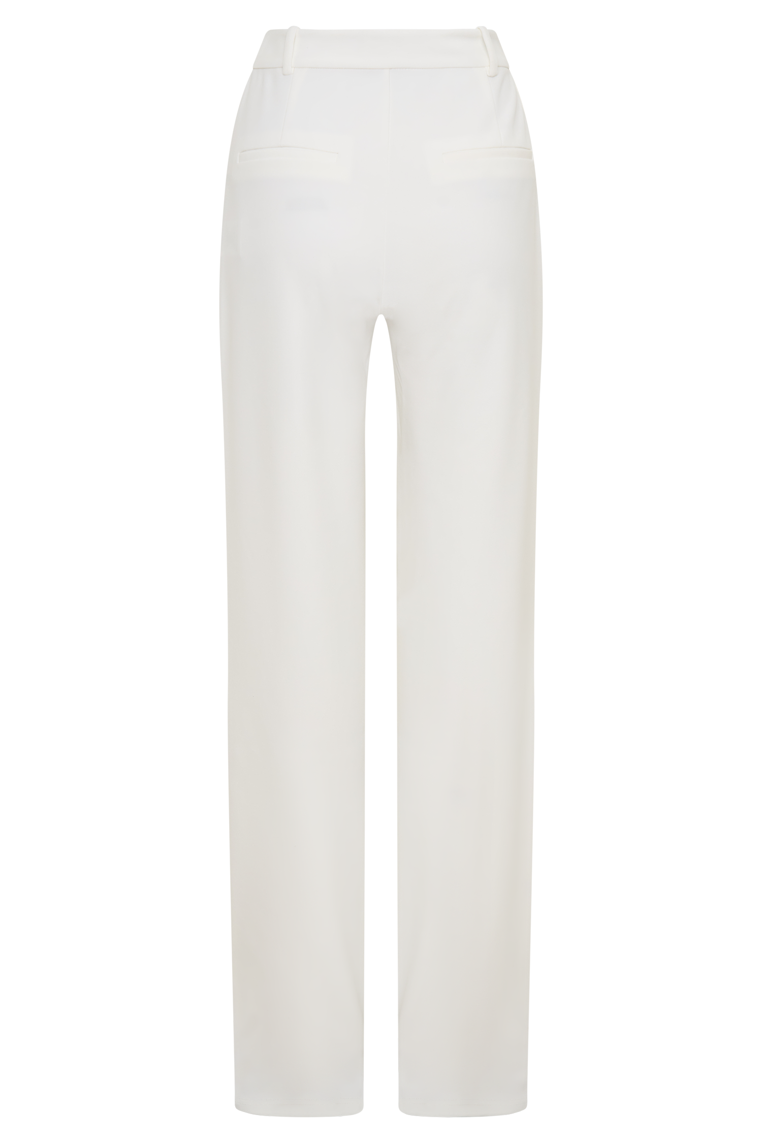 Maude Crepe Straight Leg Pants - Ivory
