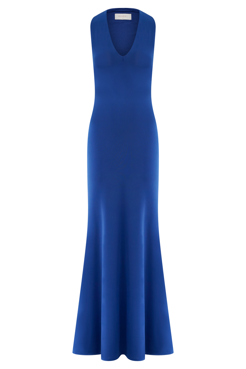 Elke Slinky V Neck Maxi Dress - Cobalt