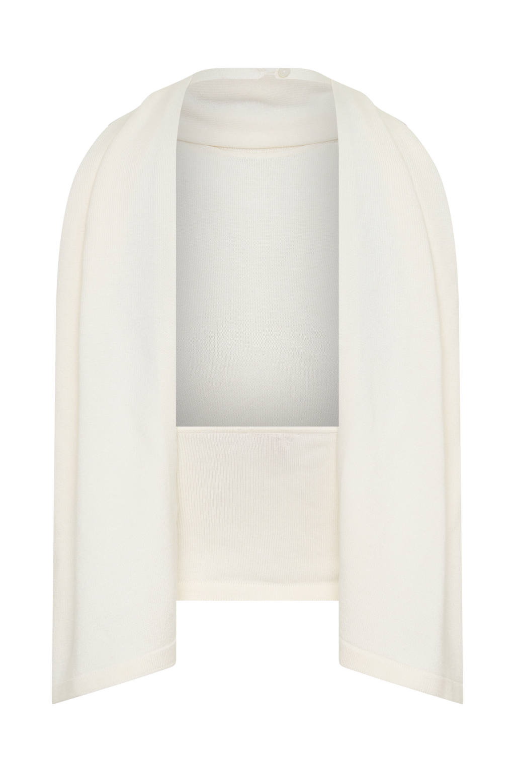 Misty Halter Backless Knit Top - Ivory