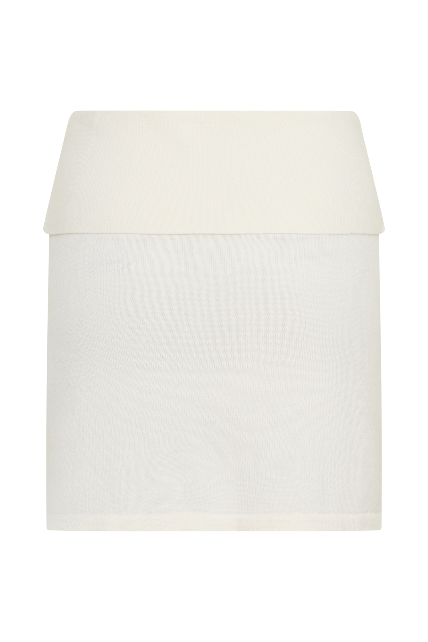 Misty Mid Rise Knit Mini Skirt - Ivory