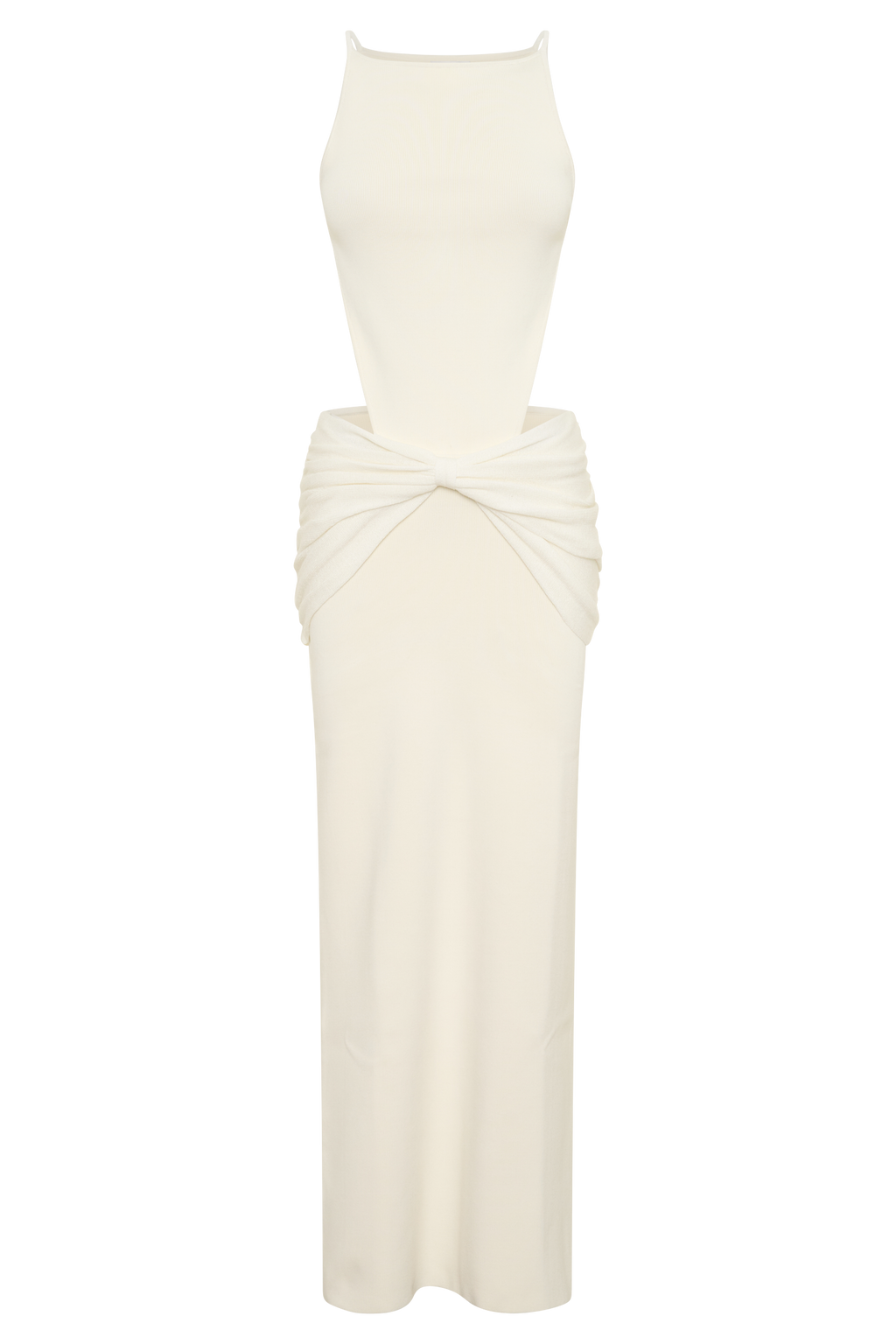 Nathaelie Sleeveless Maxi Dress - White