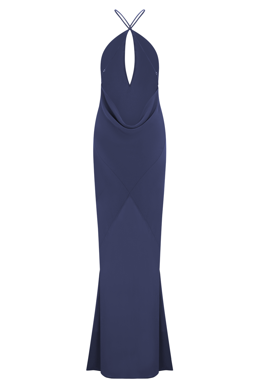Nerea Slip Halter Maxi Dress - Purple Ink