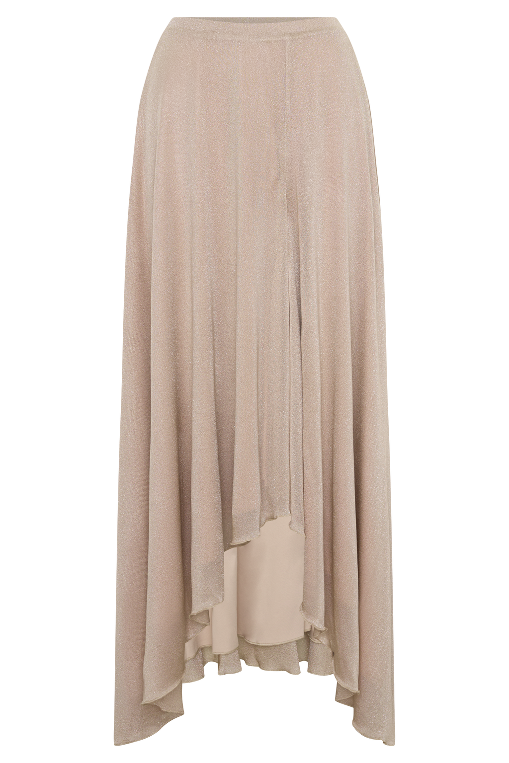 Nola Lurex Maxi Skirt - Gold
