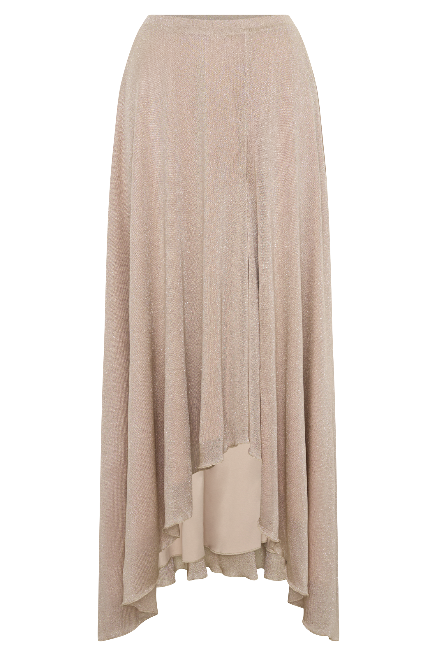 Nola Lurex Maxi Skirt - Gold