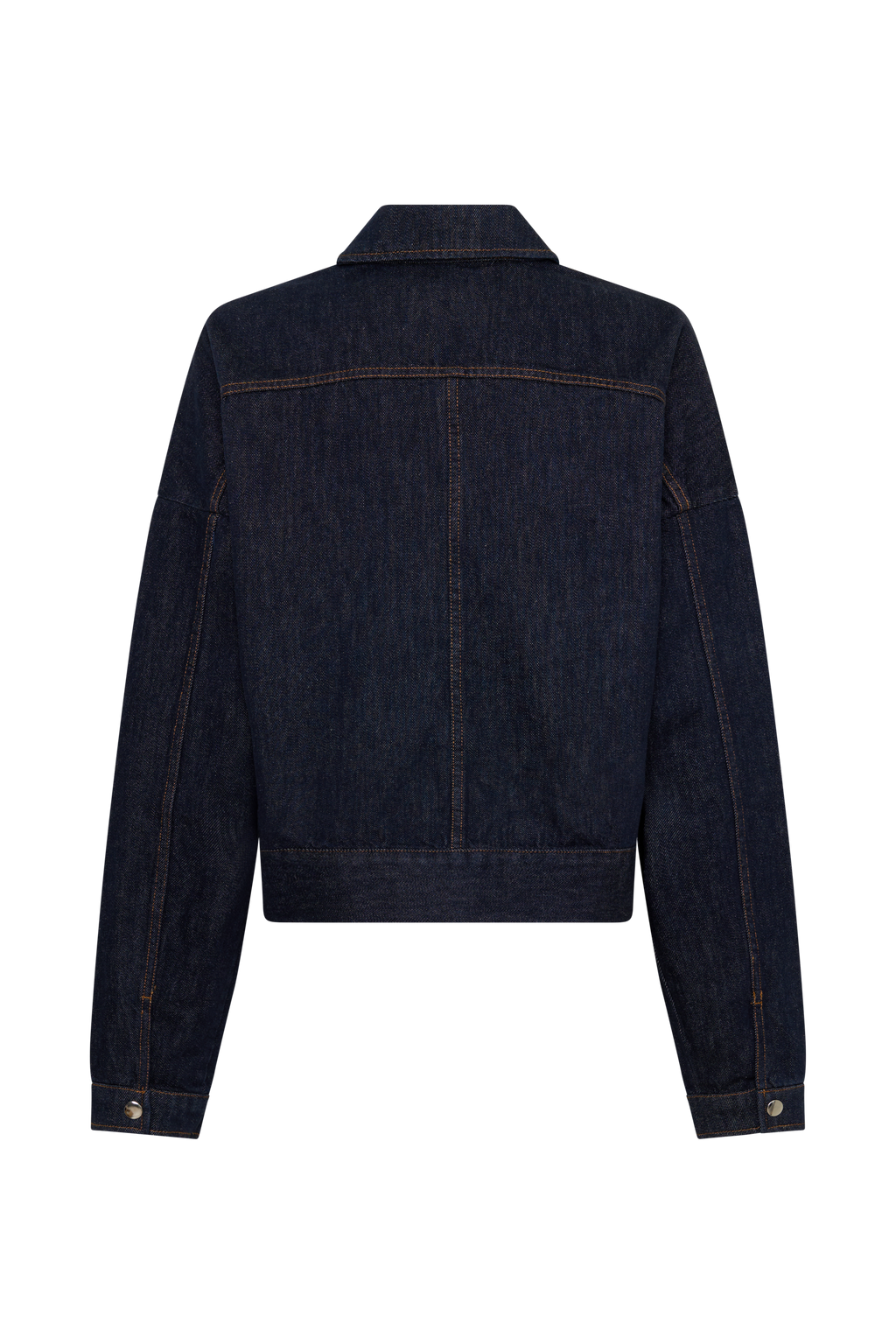 Olandria Oversized Jacket Top - Washed Indigo Blue
