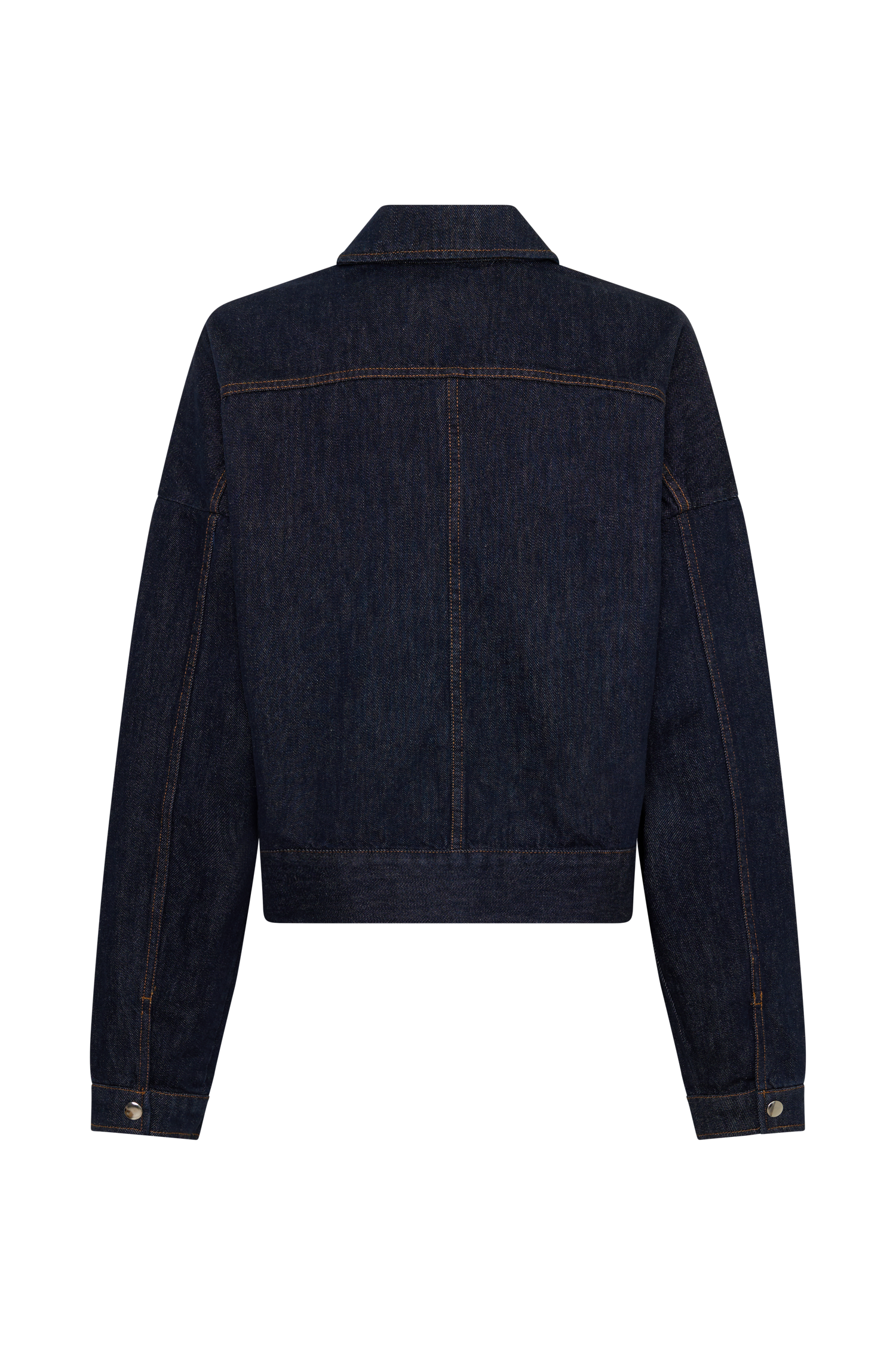 Olandria Oversized Jacket Top - Washed Indigo Blue