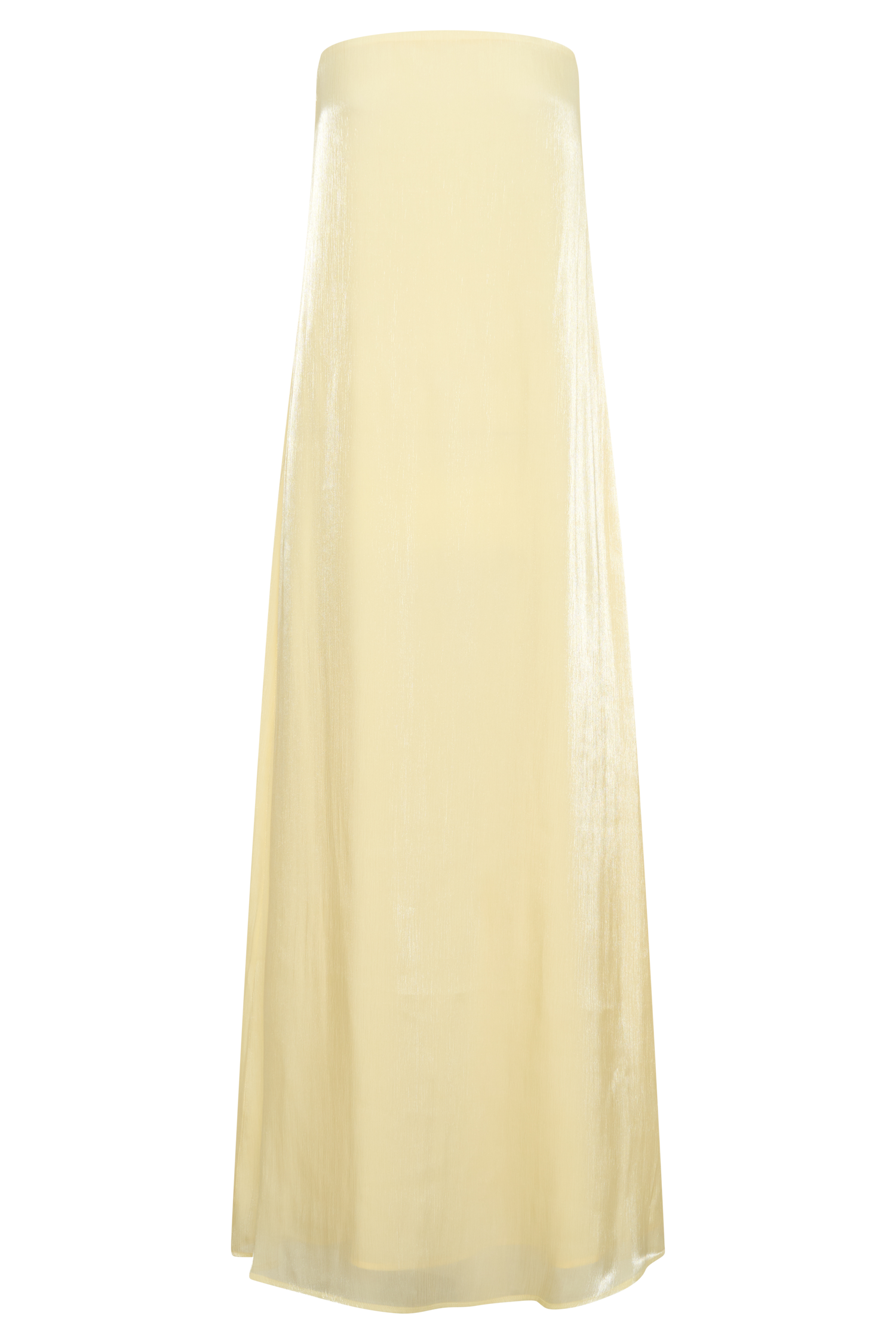 Olivia Strapless Maxi Dress - Lemon
