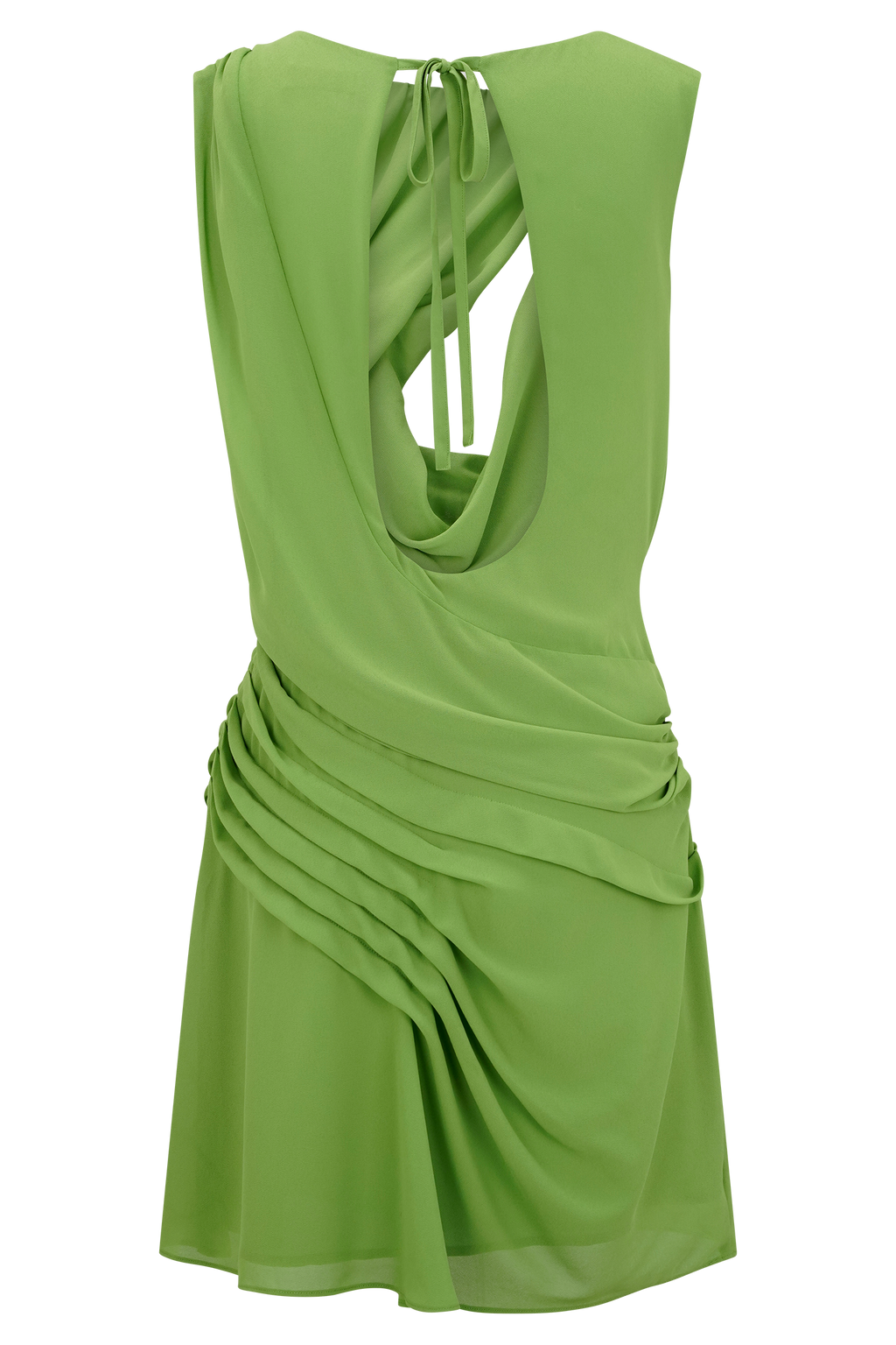 Oria Chiffon Mini Dress - Green
