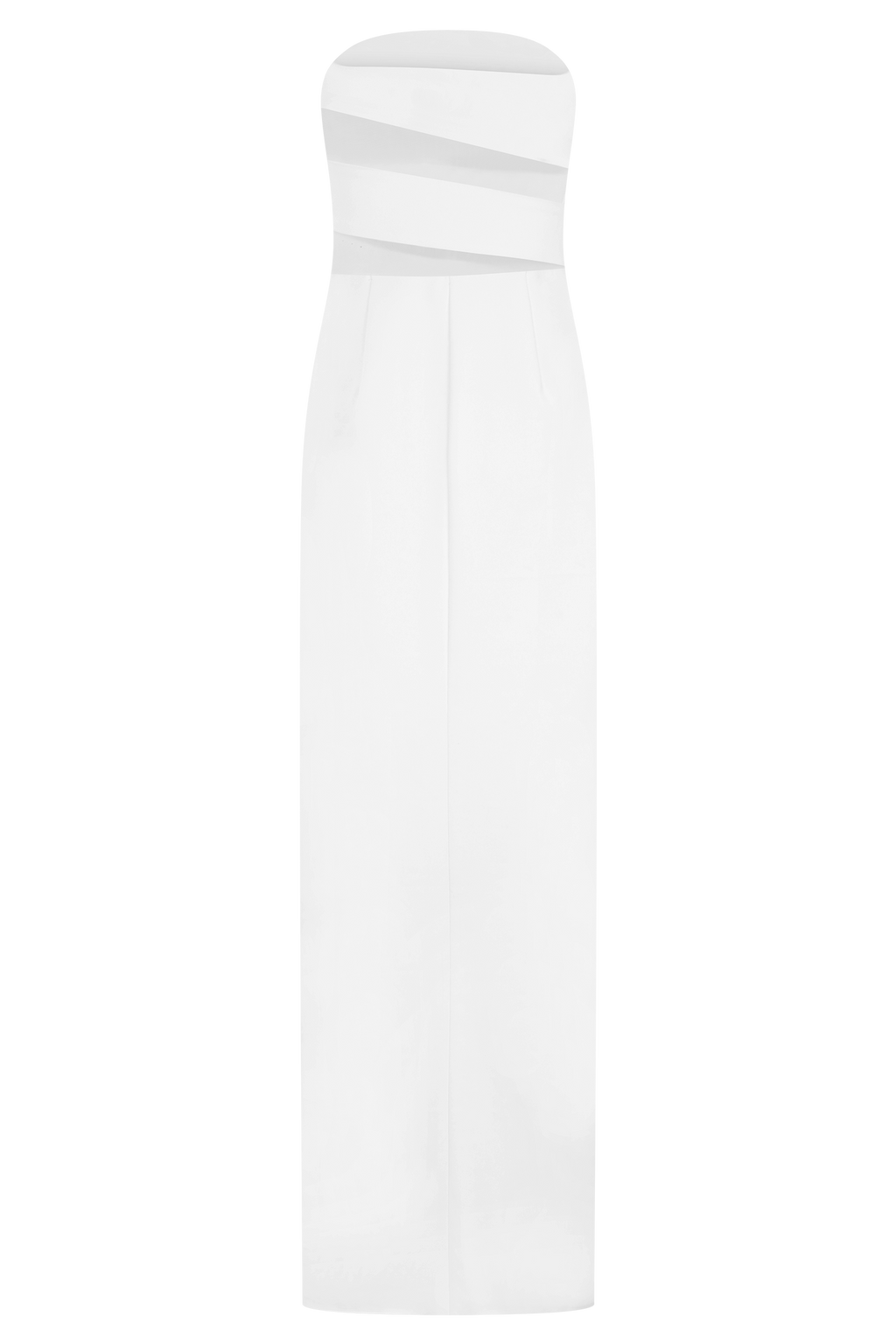 Paulina Cut Out Strapless Maxi Dress - White