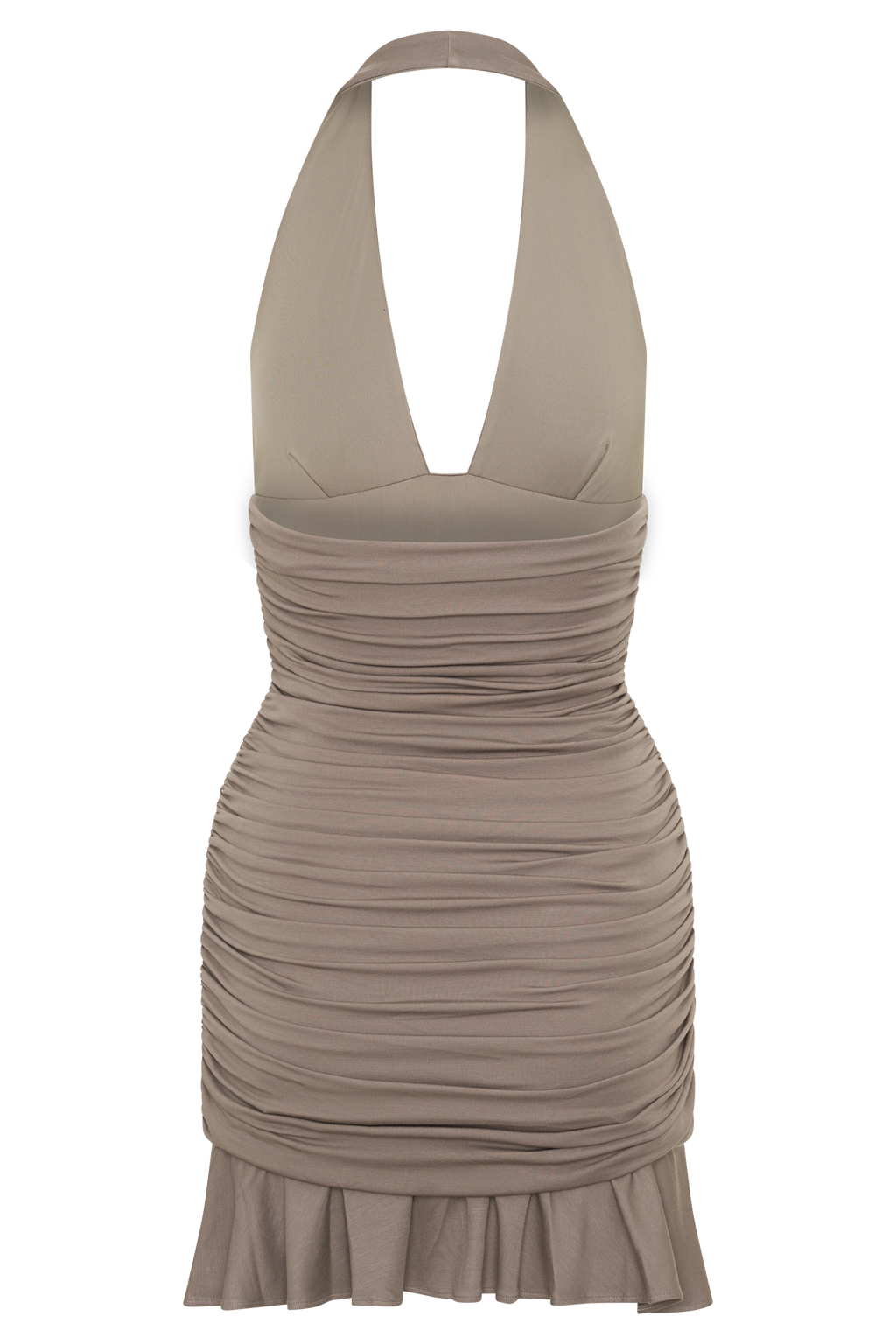 Peregrine Modal Halter Mini Dress - Neutral