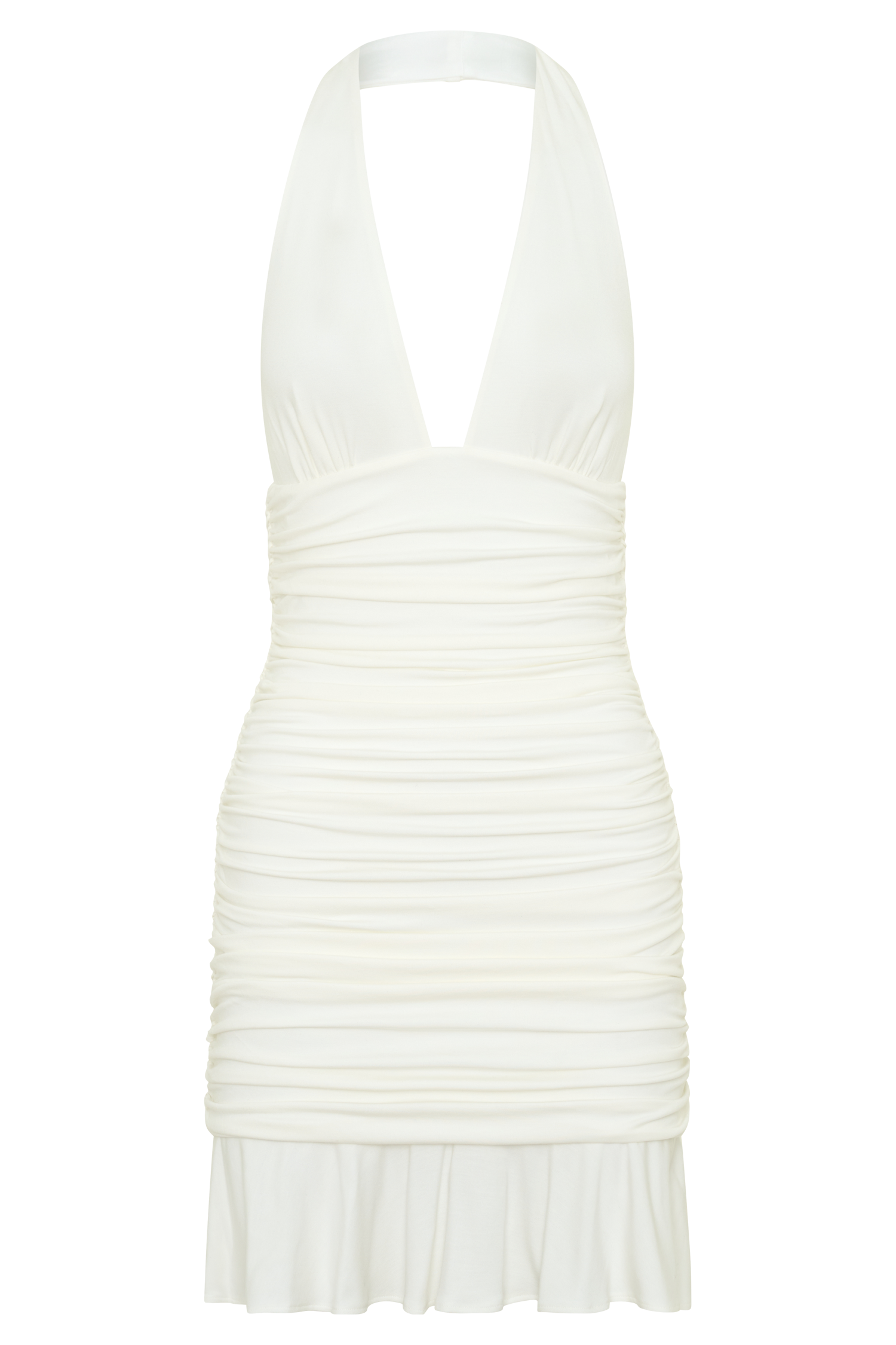 Peregrine Modal Halter Mini Dress - Ivory