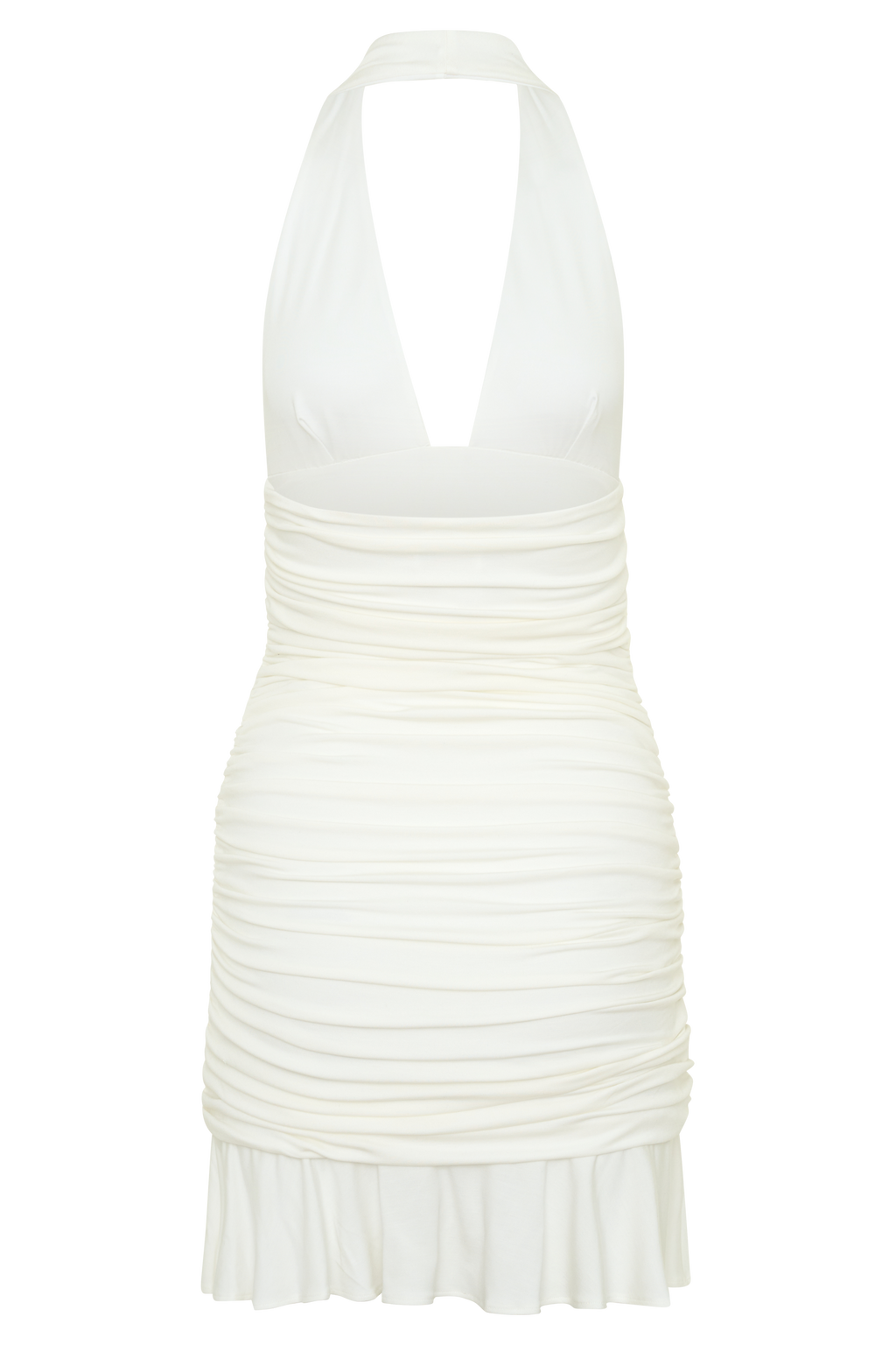 Peregrine Modal Halter Mini Dress - Ivory